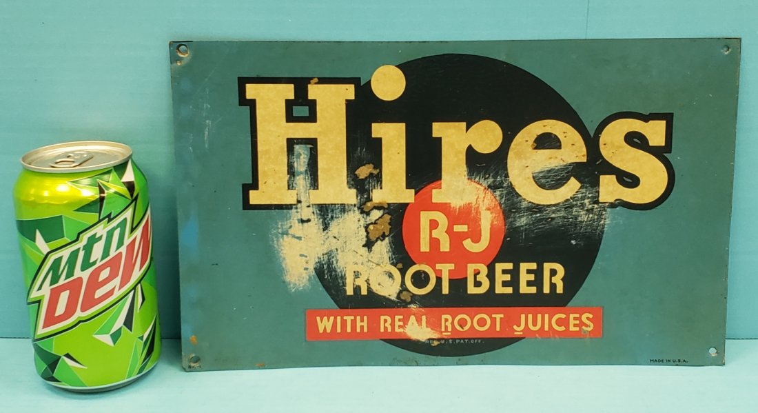 Hires R-J Root Beer Tin Sign (1 of 1)