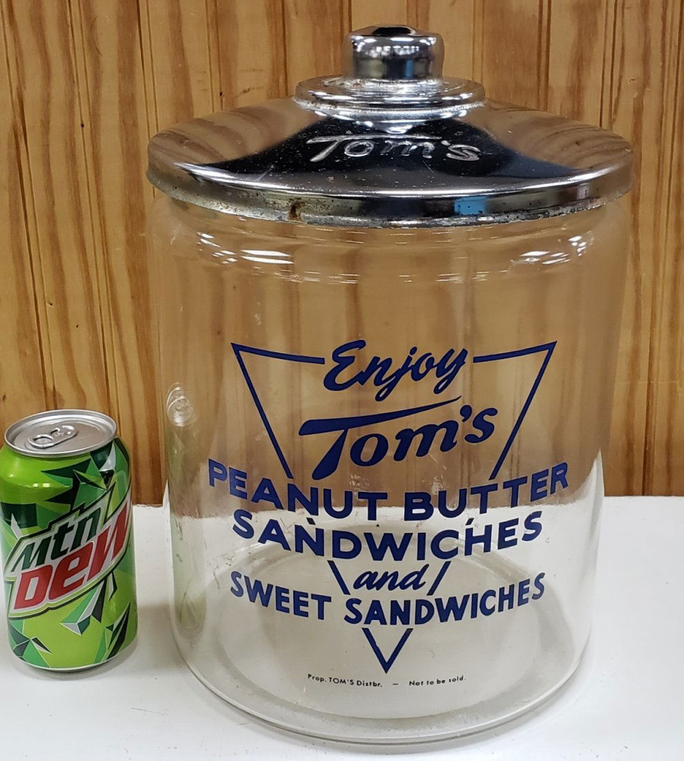 12"  Tom's Peanut Butter Sandwiches Jar (1 of 2)