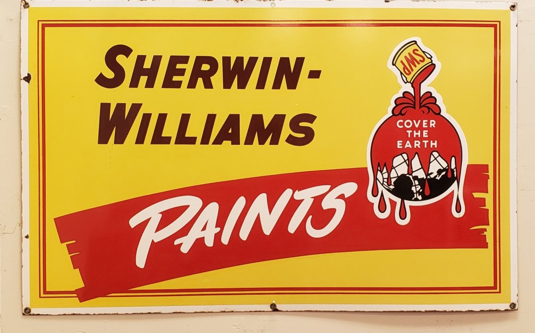 Porcelain Sherwin Williams Paints Sign (1 of 1)