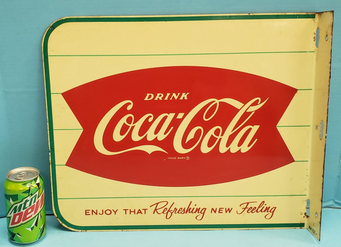 Coca Cola Fishtail Flange Sign (1 of 3)