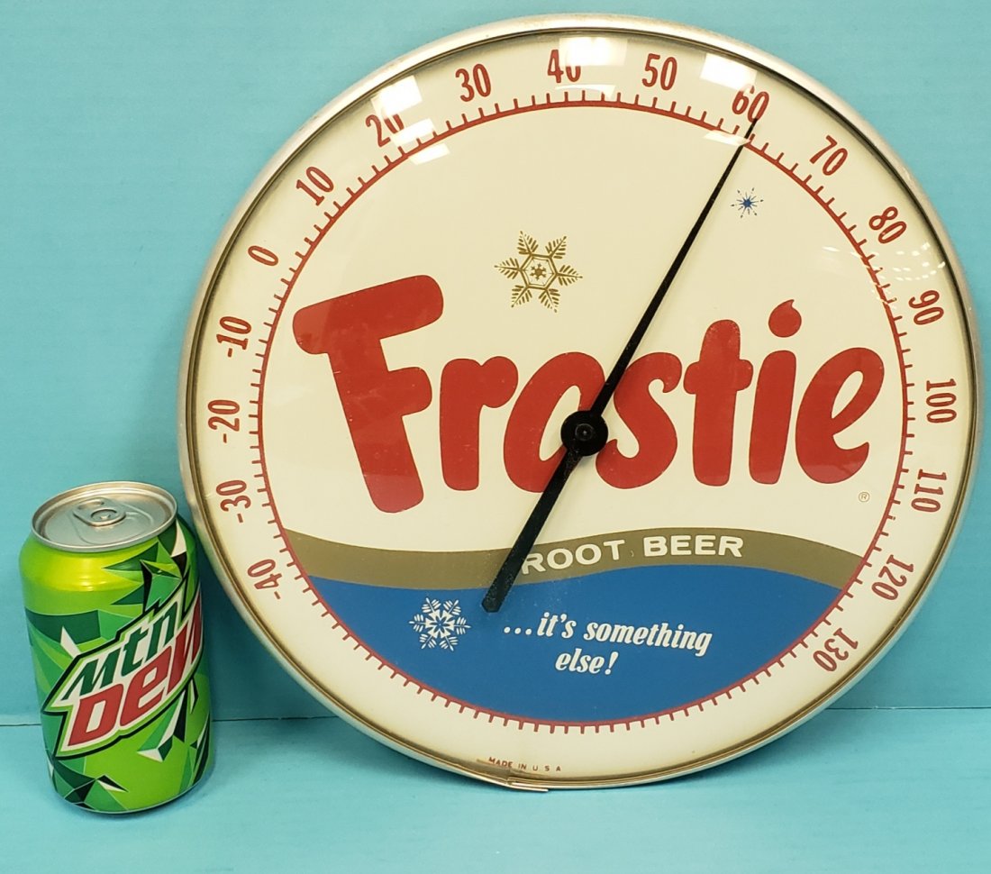 Frostie Root Beer its Something Else Round Thermometer (1 of 1)