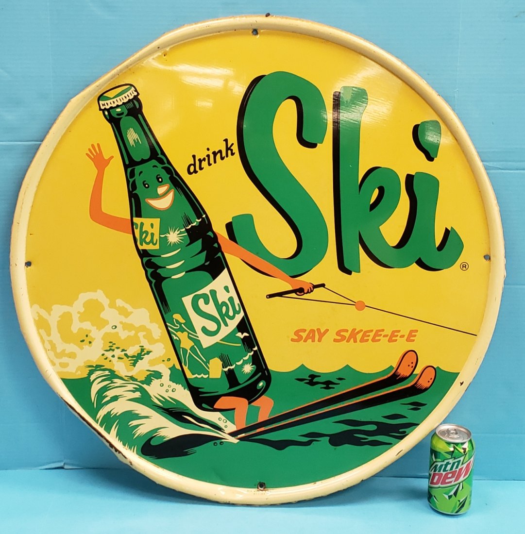 Drink Ski Round Tin Sign (1 of 4)
