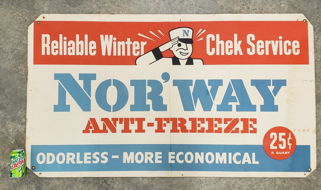 NOR'WAY Antifreeze Banner Sign (1 of 1)