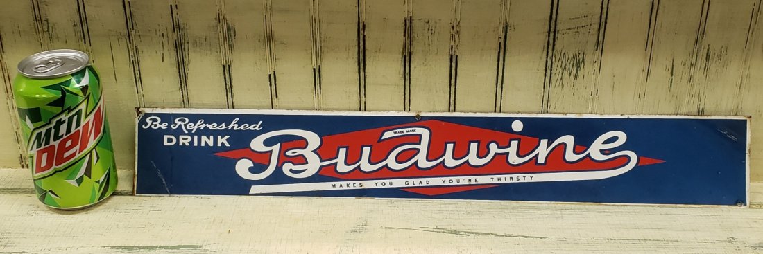 Be Refreshed Drink Budwine Tin Sign (1 of 1)