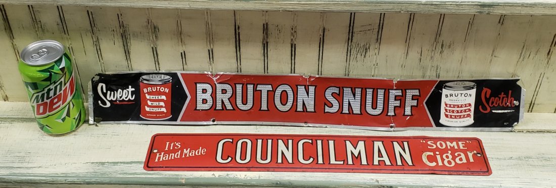 Councilman Cigar & Bruton Snuff Sign (1 of 1)