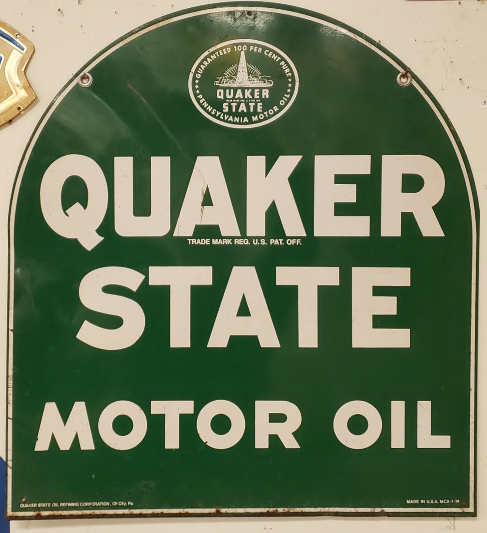 Quaker State Tombstone Sign (1 of 2)