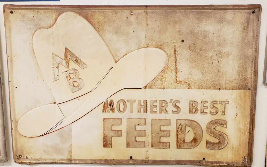 Mothers Best Feeds Embossed Tin Sign (1 of 1)