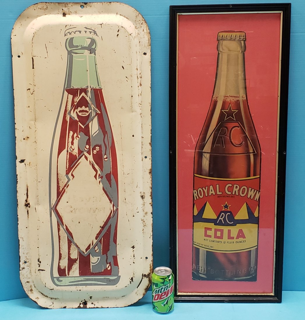 2 Royal Crown Cola Bottle Signs (1 of 1)