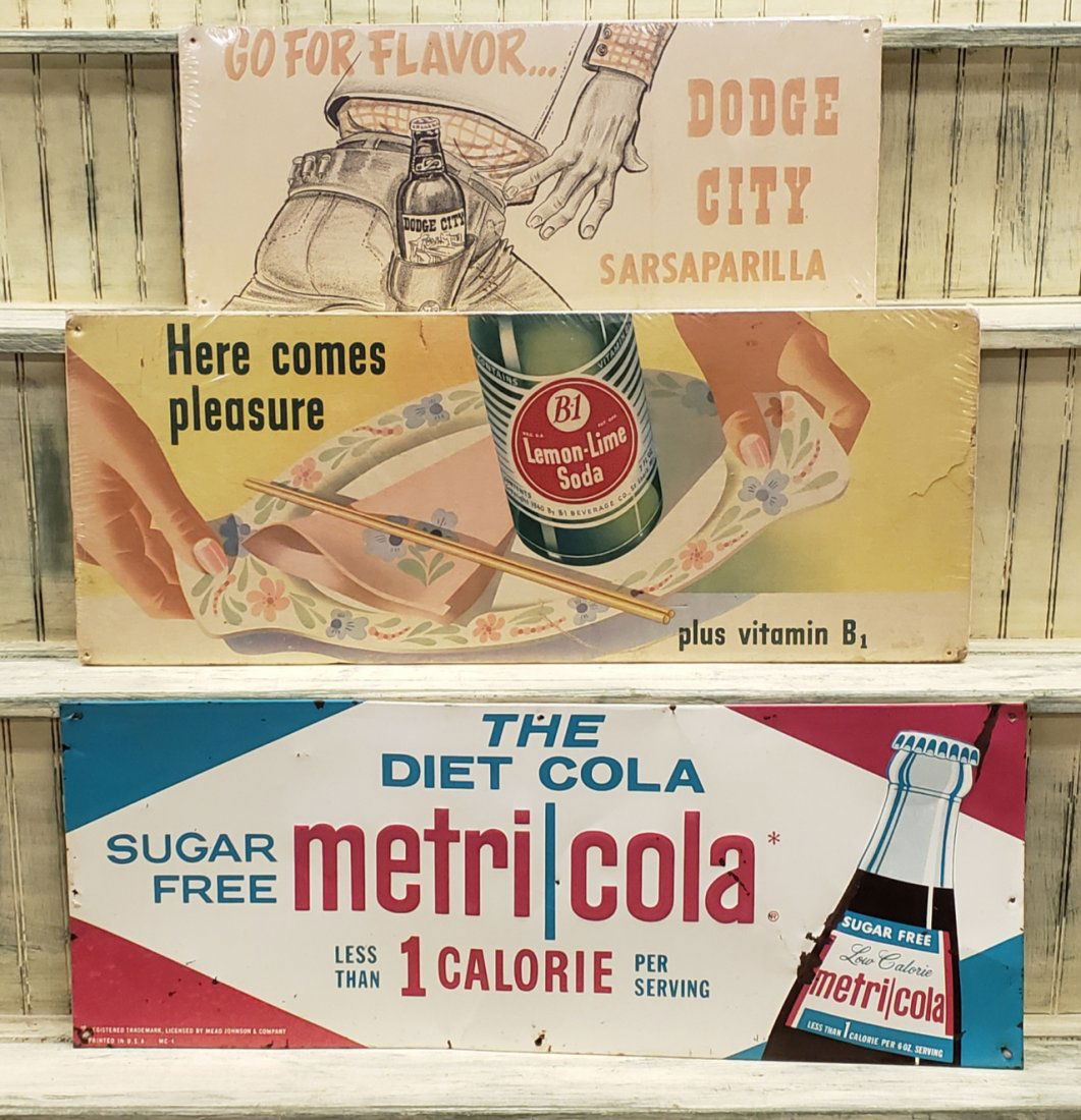 Scarce Advertising Sign Lot of 3 (1 of 1)