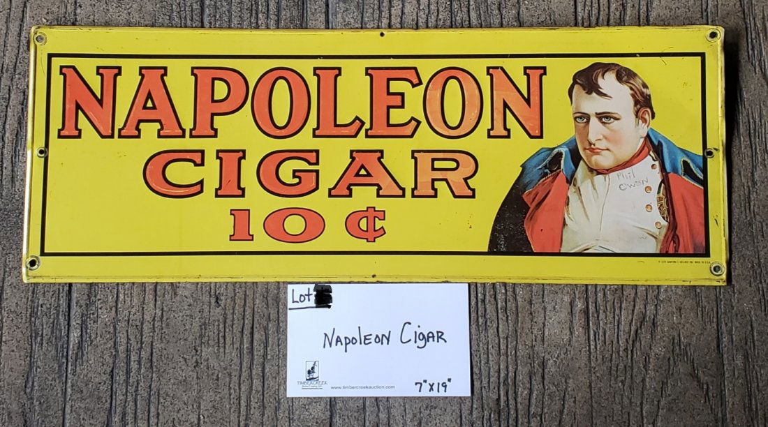 Napoleon Cigar Tin Sign (1 of 1)
