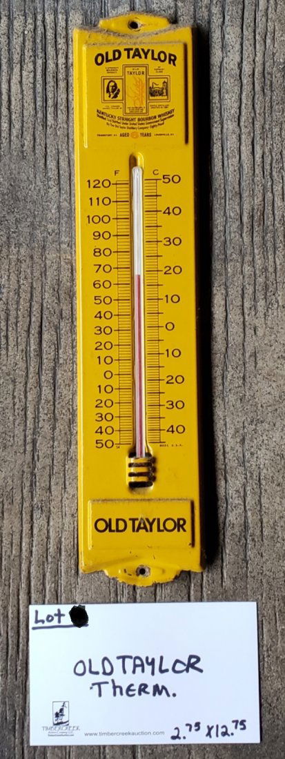 Old Taylor Kentucky Bourbon Whiskey Thermometer (1 of 1)