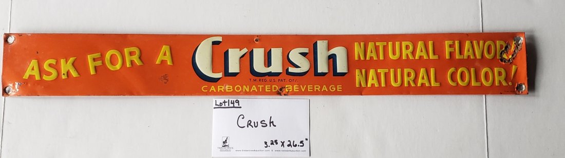 Orange Crush Embossed Tin Sign (1 of 1)
