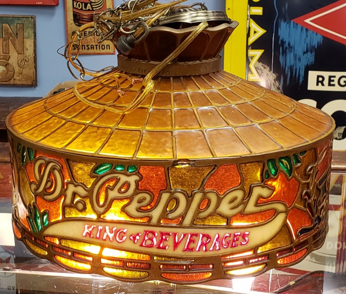 Dr. Pepper　ビンテージライト　アドバタイジング Dr Pepper Tiffany Stylite Hanging Light