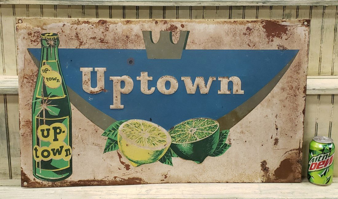 Uptown embossed tin sign (1 of 2)