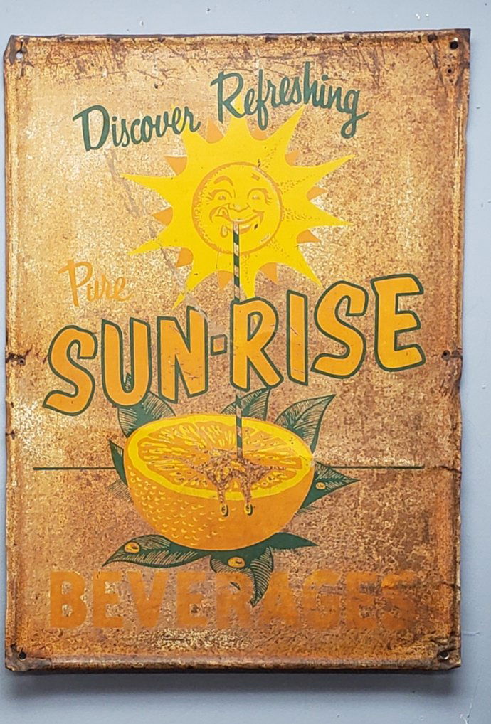 Sun-Rise Beverages tin sign (1 of 1)