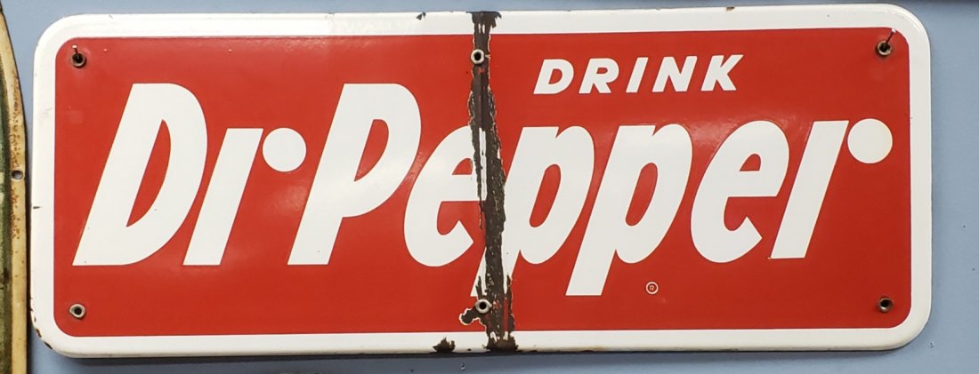 Porcelain Dr Pepper Sign (1 of 1)
