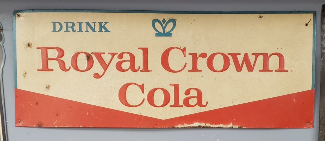 Drink Royal Crown Cola Embossed Tin Sign (1 of 2)