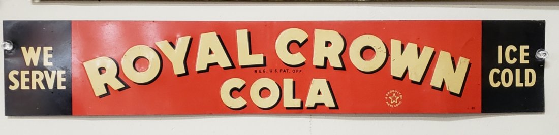 Royal Crown Cola Embossed Tin Sign (1 of 1)