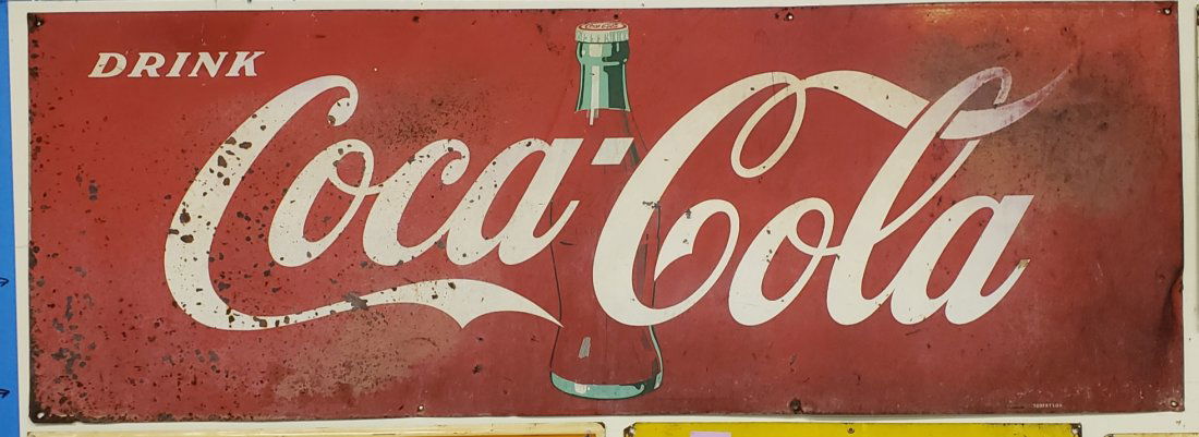 Drink Coca Cola tin sign (1 of 1)