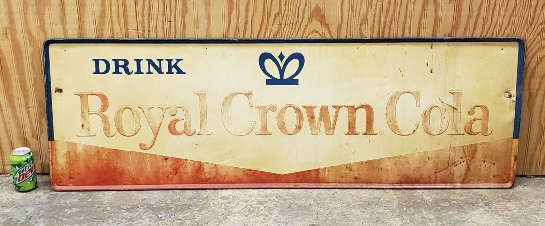Royal Crown Cola Embossed Tin Sign (1 of 1)