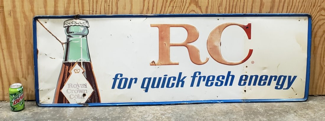 RC Royal Crown Cola Embossed Tin Sign (1 of 1)