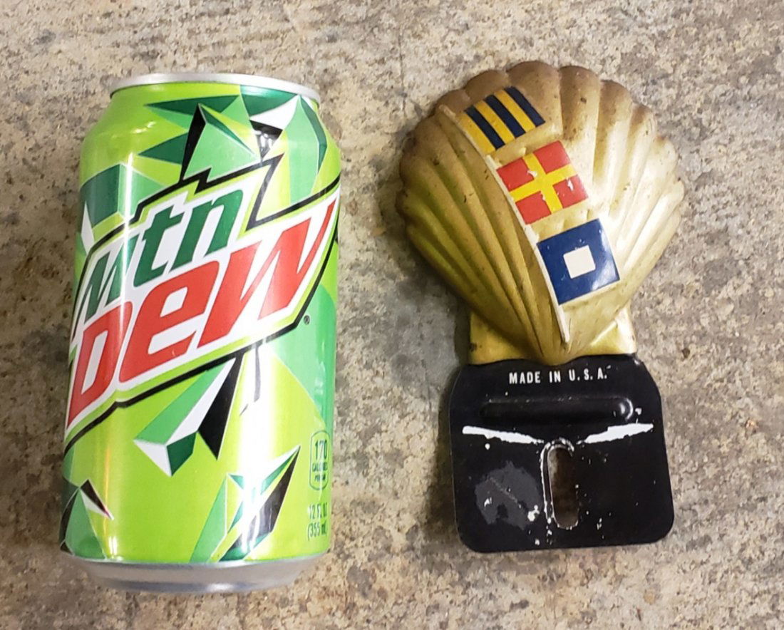 Shell Oil License plate tag topper (1 of 1)