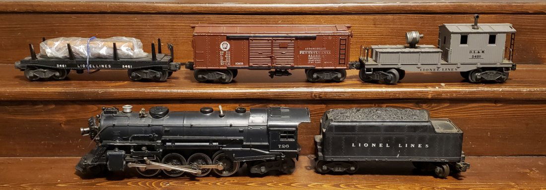 Lionel Train 726, 2466wx, 2458, 3461, & 2420 (1 of 2)