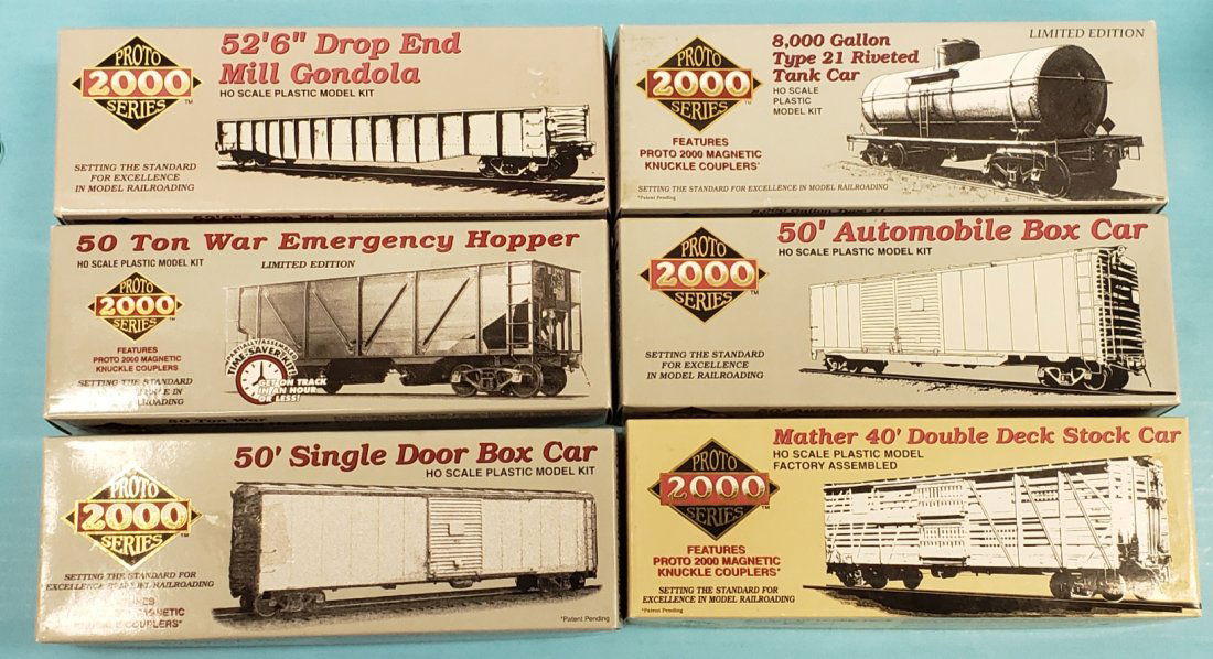 Lot of 6 Proto 2000 Series HO Scale Model Train Cars (1 of 1)