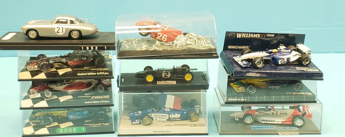 Mixed Lot of 10 Car Models 1:43 Scale Minichamps & More (1 of 2)