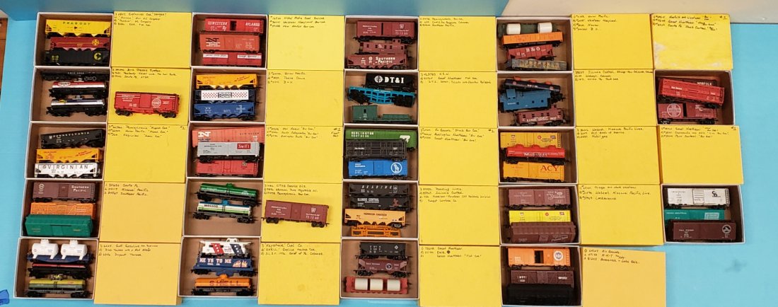 Mixed Lot of 68 HO Scale Train Cars (1 of 5)
