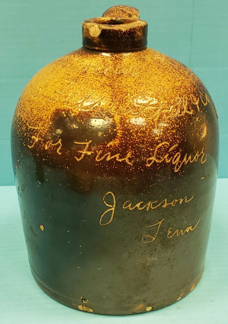 Whiskey Stoneware Jug Jackson Tenn (1 of 9)