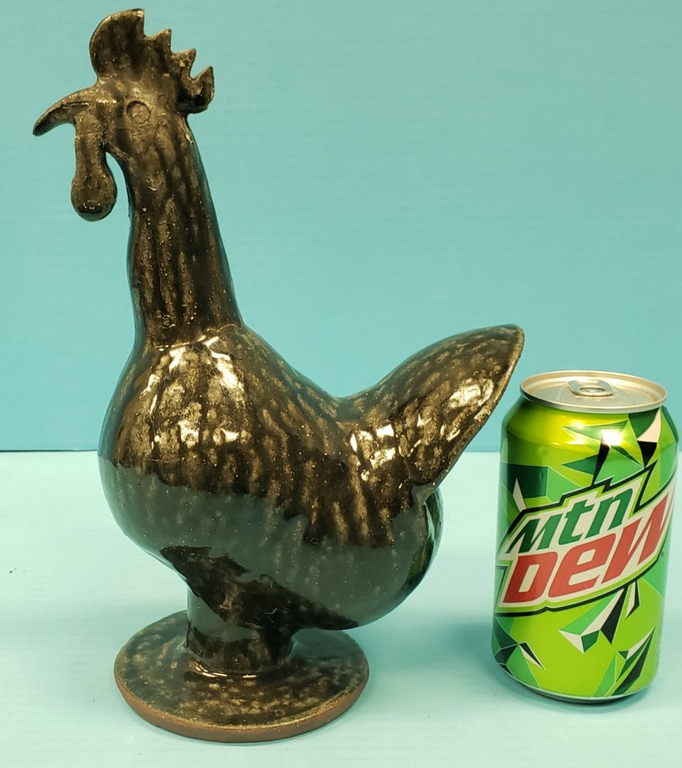 Wayne Hewell Rooster Southern Pottery (1 of 3)