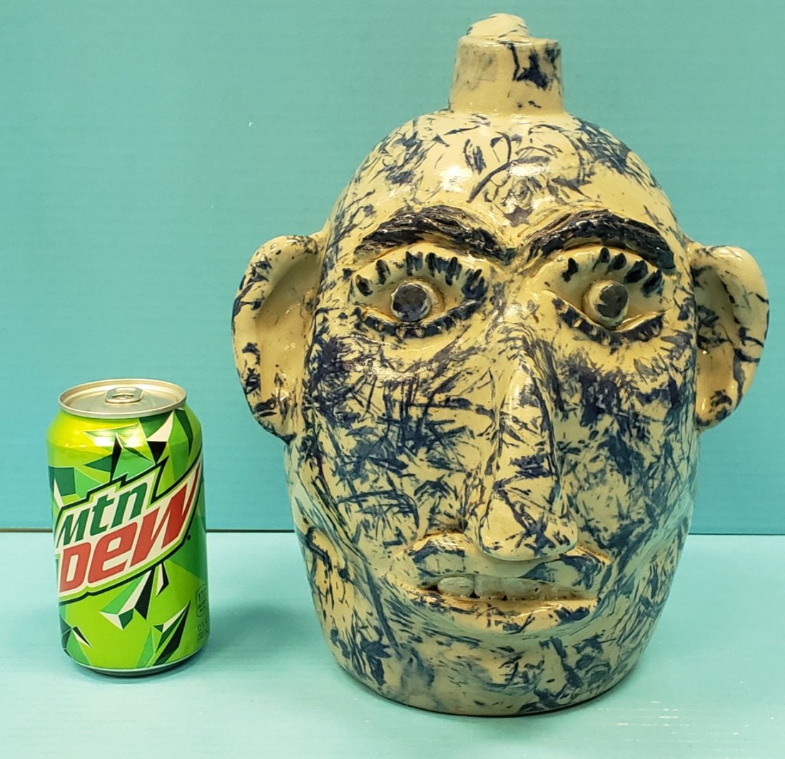 Jerry Brown Face Jug Southern Folk Pottery (1 of 4)