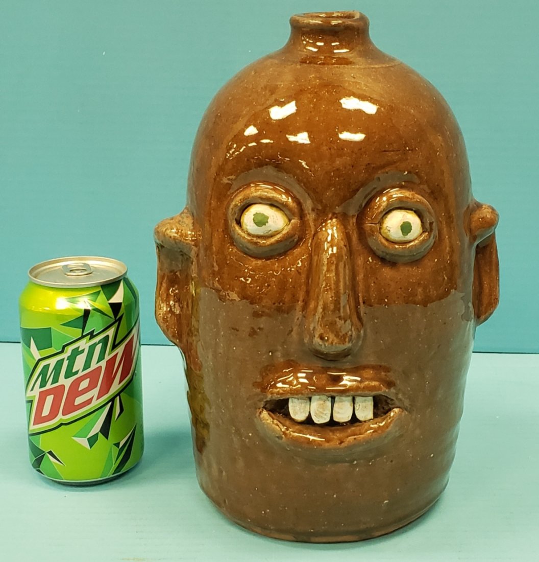 Reggie Meaders Face Jug Southern Folk Pottery (1 of 5)