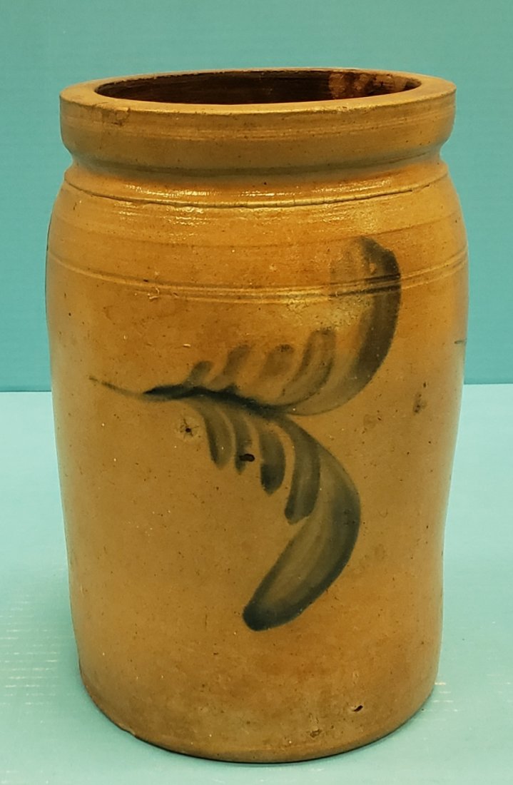 Cobalt Blue Decorated Crock (1 of 3)