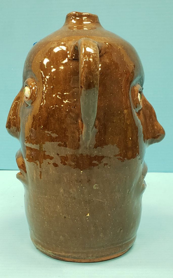 Reggie Meaders Double Face Jug Southern Folk Pottery (1 of 4)
