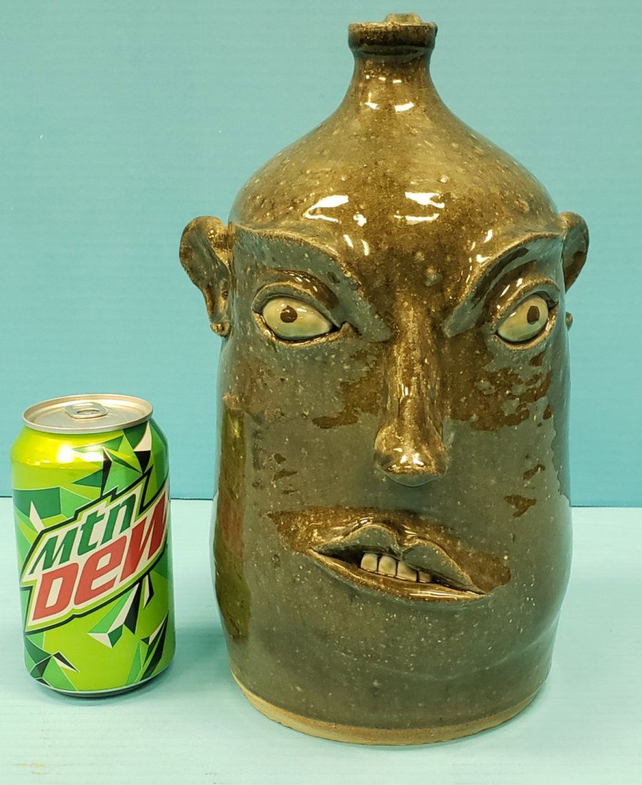 Early David Meaders Face Jug Southern Folk Pottery (1 of 6)