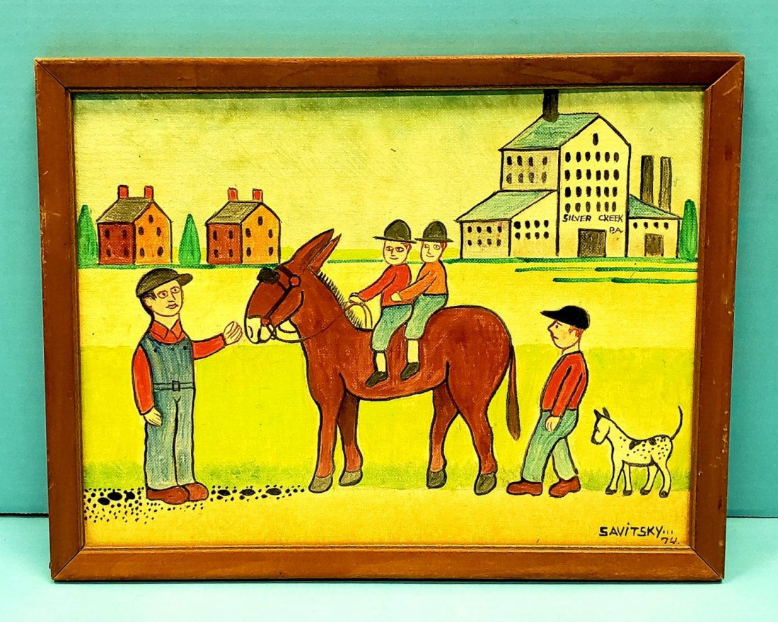 Jack Savitsky Oil On Board 1974 (1 of 3)