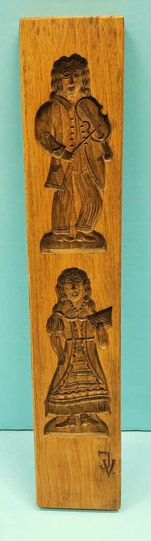 Jan Vande Voorde Wood Hand Carved Cookie Mold (1 of 4)