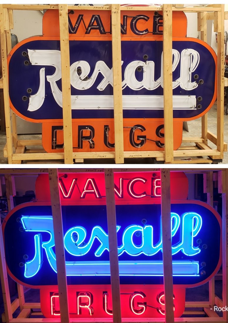Vance Rexall Drugs Double Sided Neon Sign (1 of 5)