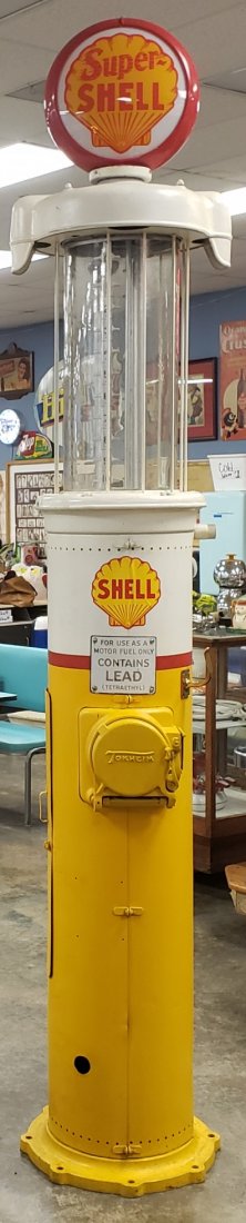 Tokheim Visible Gravity Feed Shell Gas Pump (1 of 6)