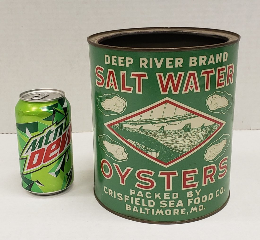 Deep River Brand Salt water Oysters Tin  Oyster Can (1 of 5)