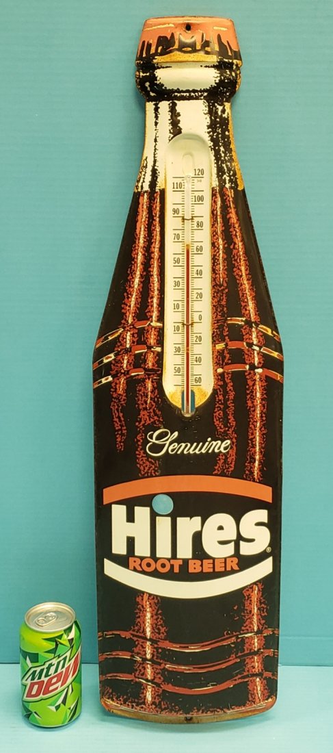 Hires Root Beer Die Cut Bottle Thermometer (1 of 3)