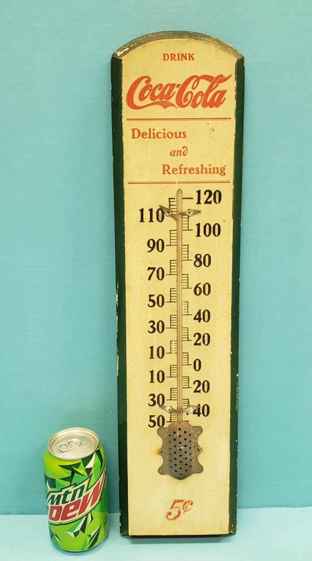 1905 Coca Cola Wood Thermometer (1 of 3)