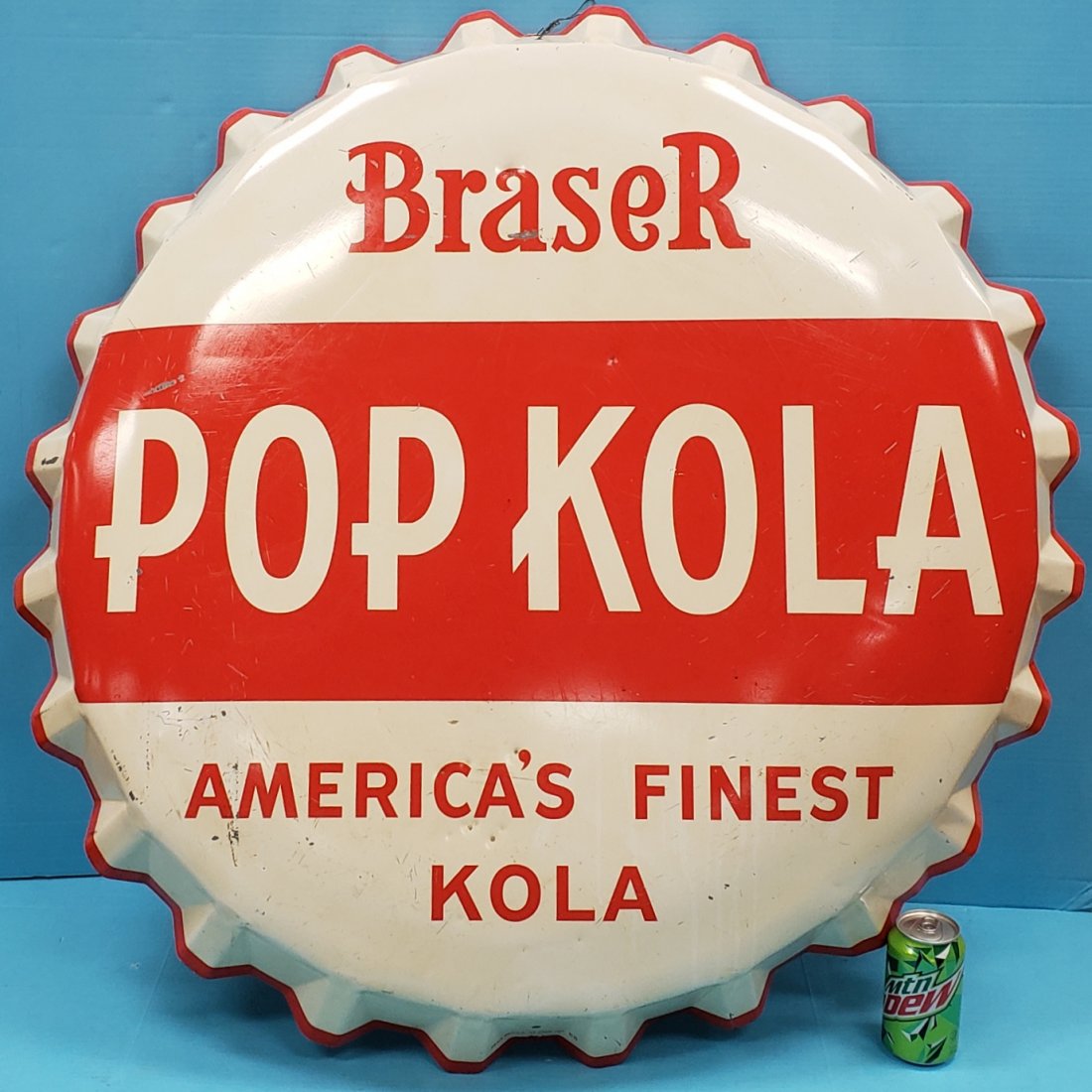 Braser Pop Kola Bottle Cap Sign (1 of 4)
