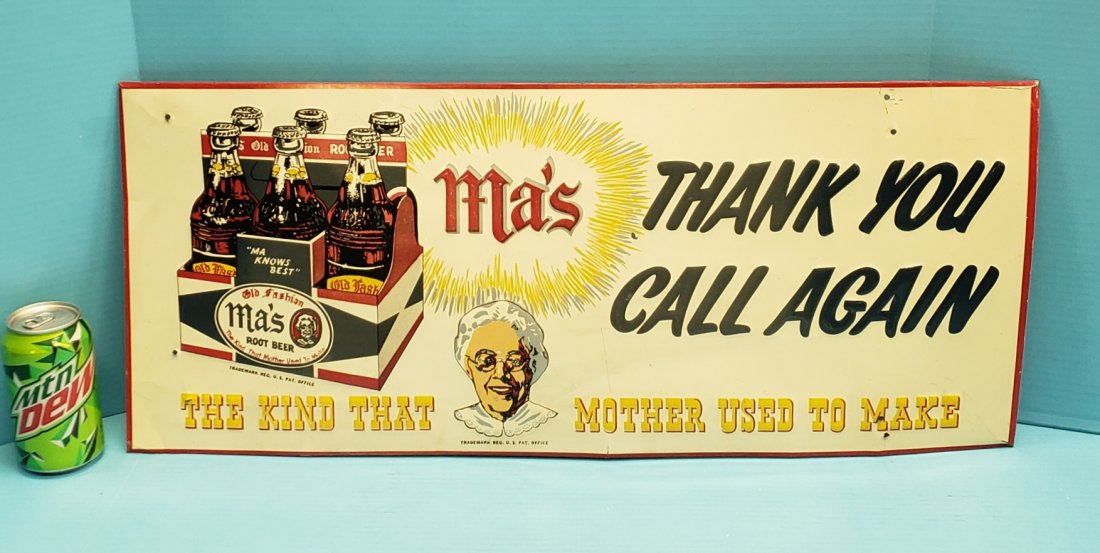 Ma's Root Beer Thank You Call Again Sign (1 of 2)