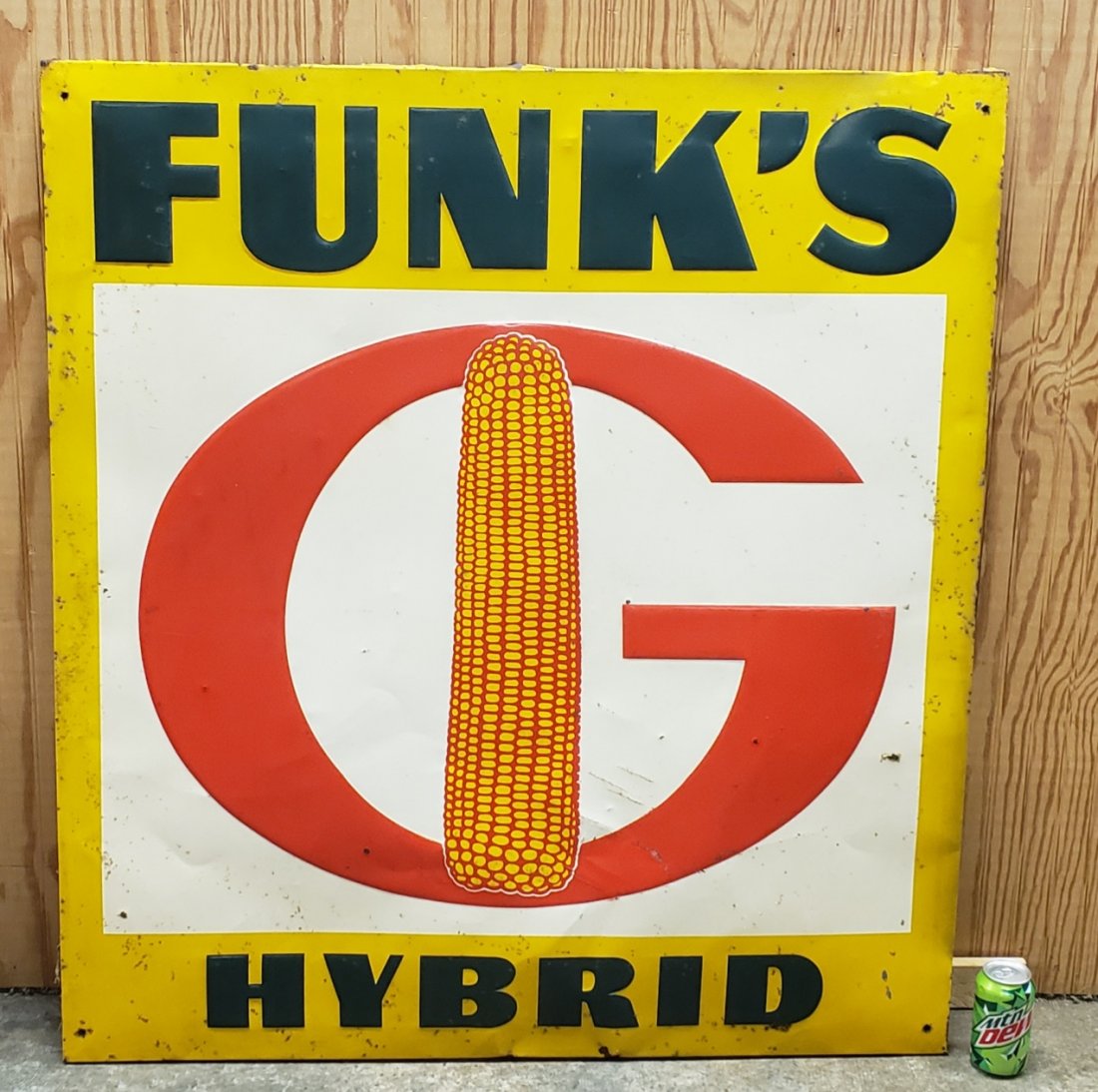 Large Funk's Hybrid Embossed Tin Sign (1 of 2)