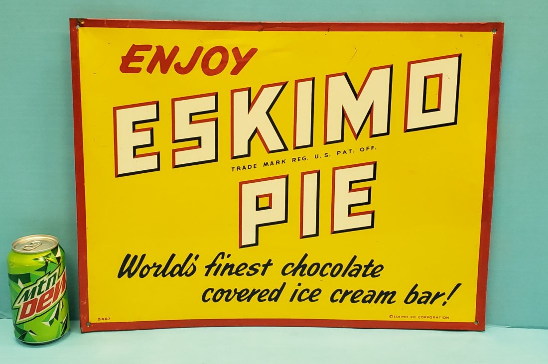 Enjoy Eskimo Pie Tin Sign (1 of 2)
