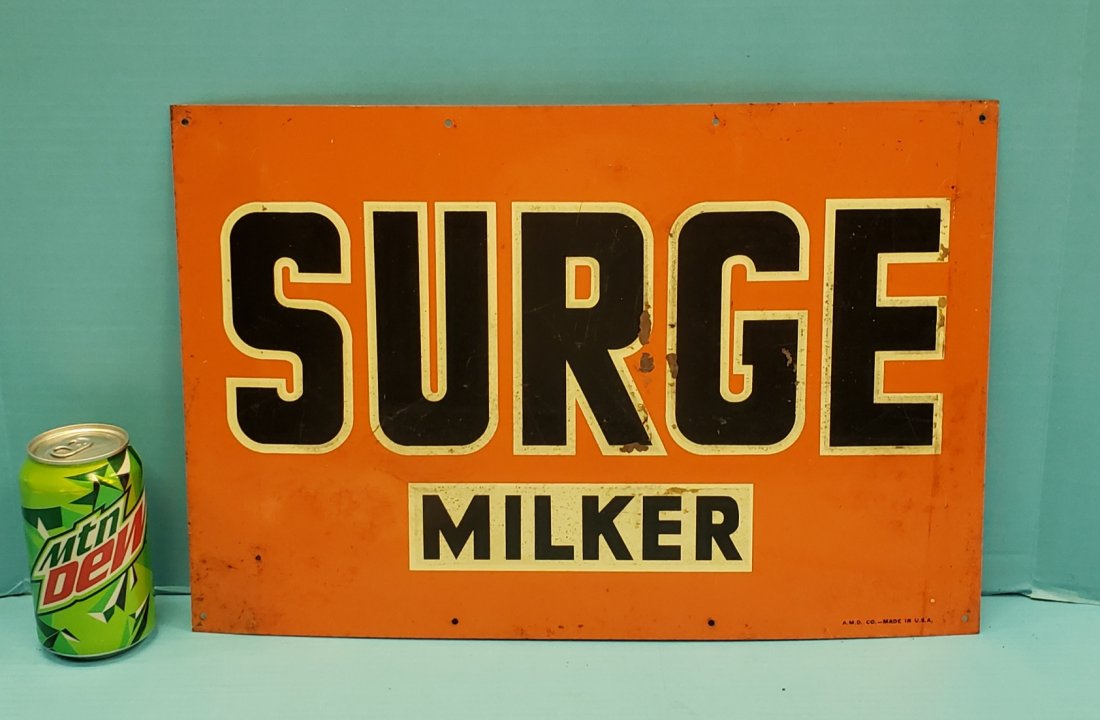 Surge Milker tin sign (1 of 1)