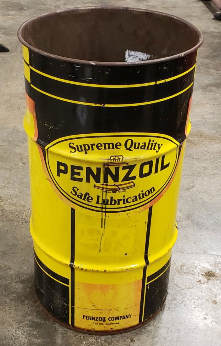 Pennzoil Drum Trash Can (1 of 2)